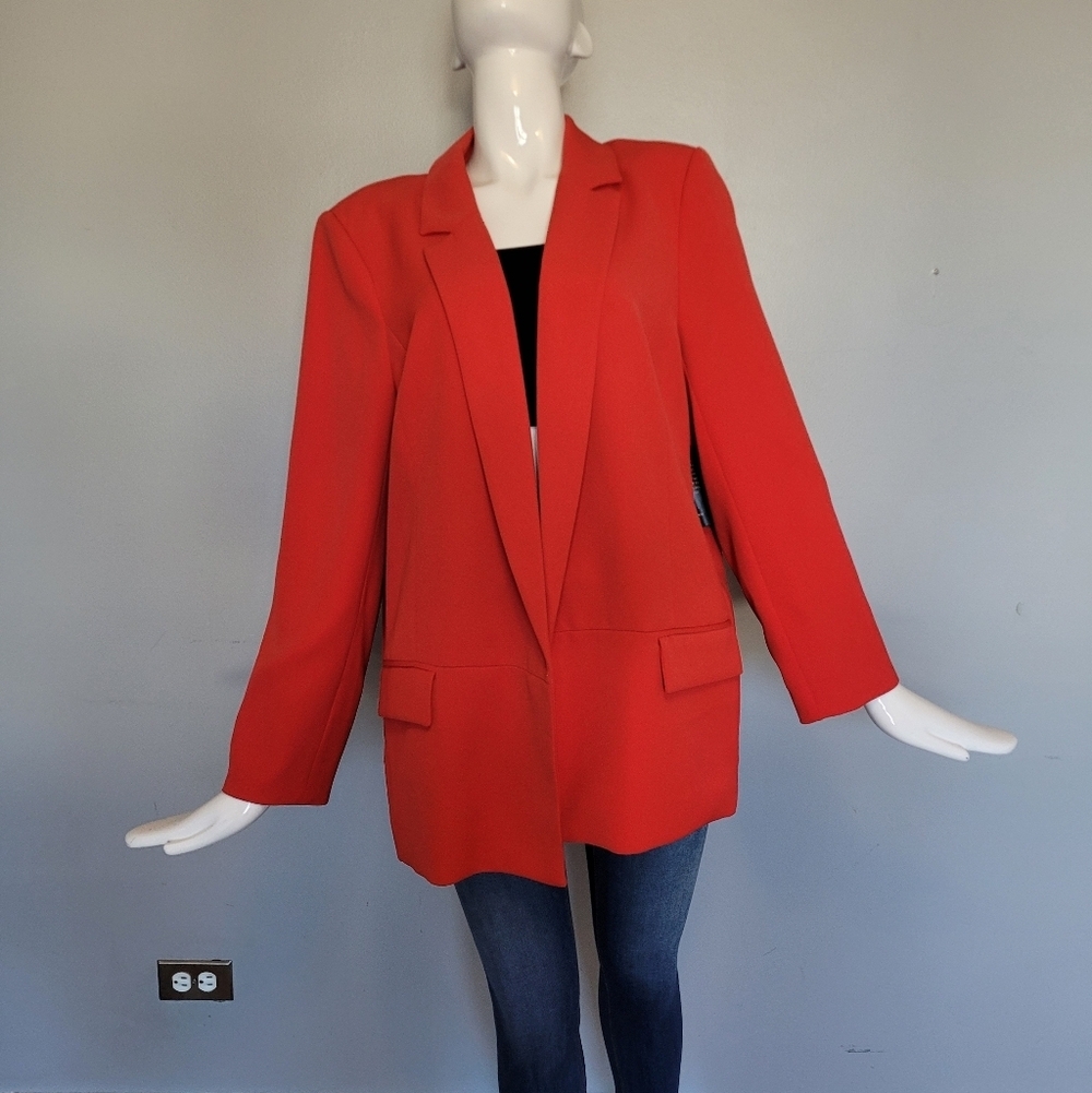 Ever New Curve Maeve Boyfriend Blazer In Salsa, BNWT